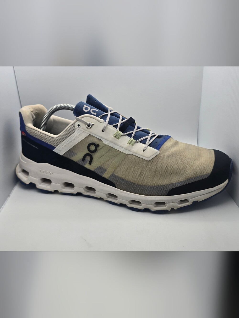 On Cloud CloudVista Mens Running Shoes Sz 14 Waterproof Frost Ink Blue 64.99061